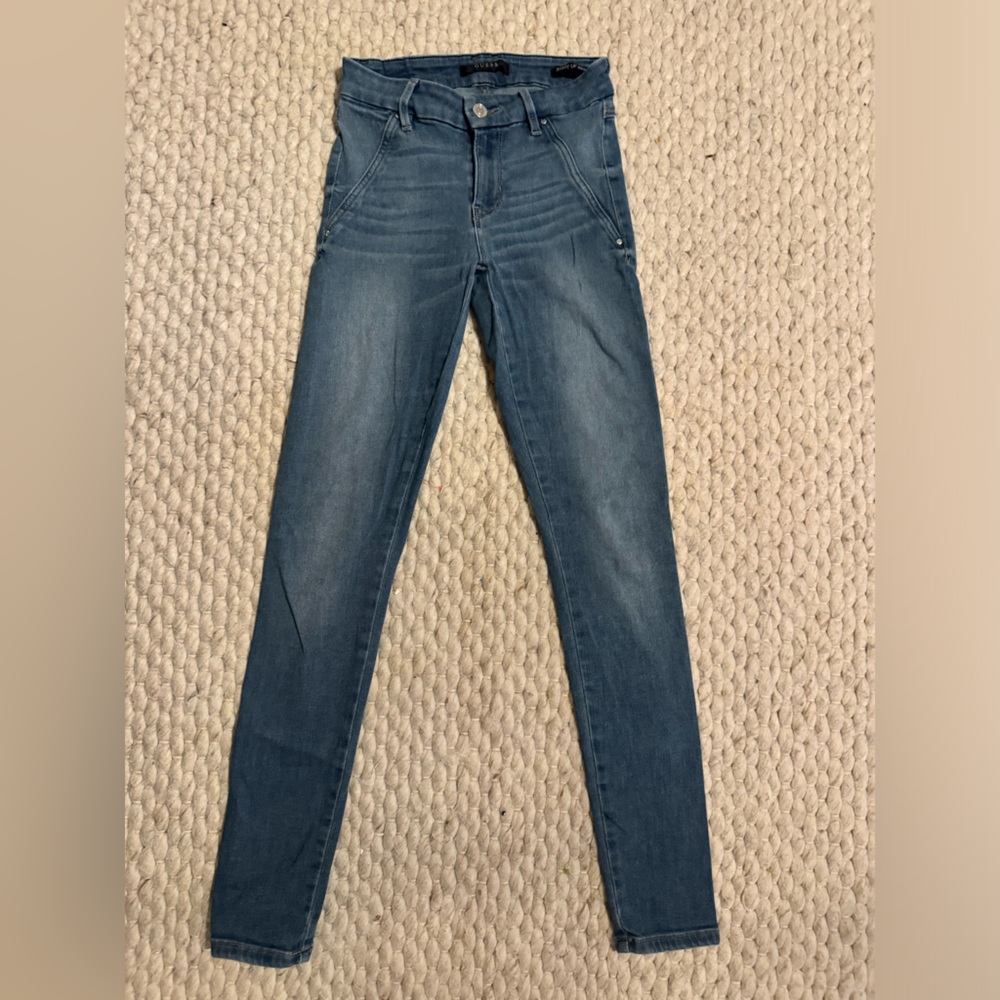 Guess Los Angeles skinny Jeans light blue